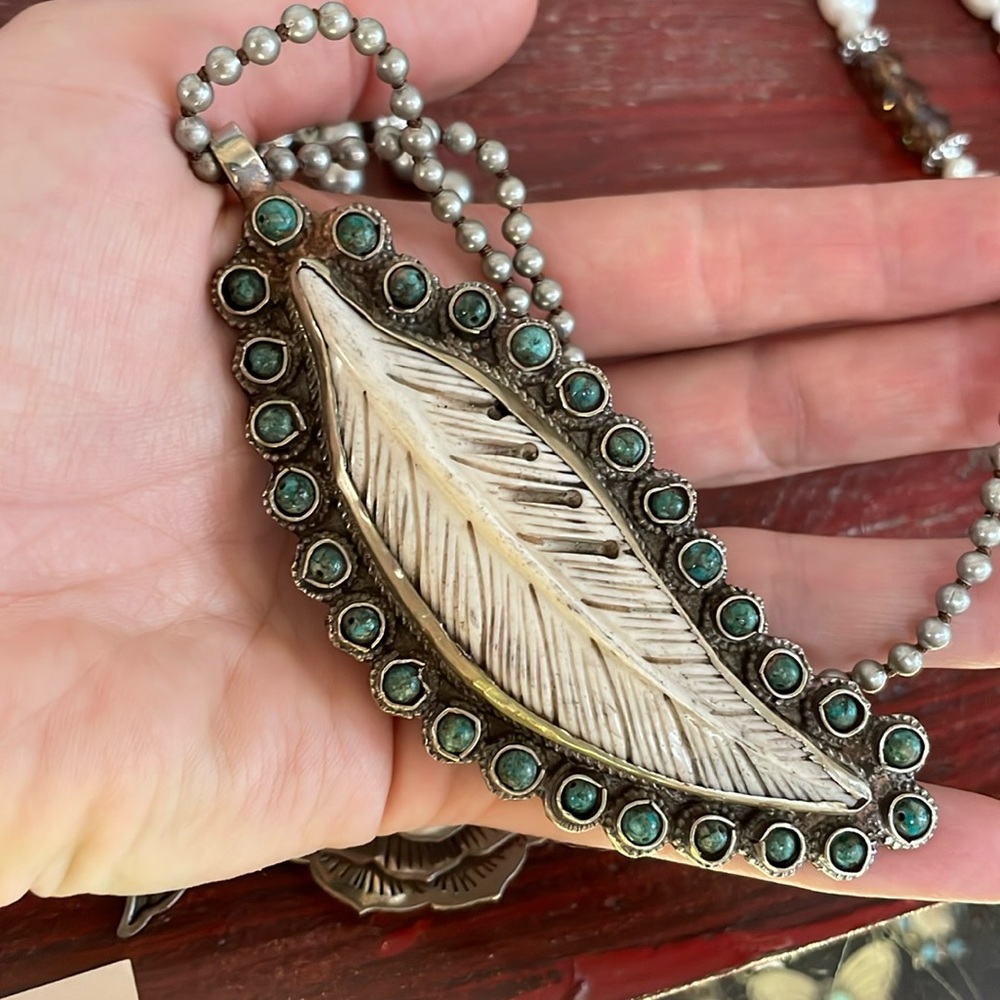feather necklace
